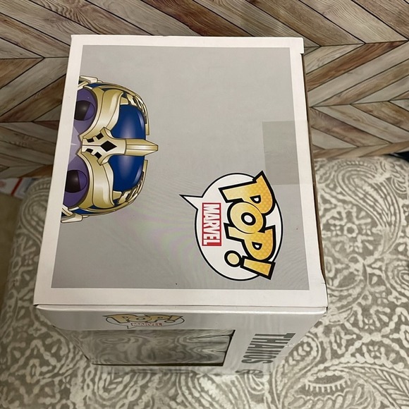 Funko Pop! 78 Thanos Entertainment Earth Exclusive GITD‎ guardians of the galaxy - Picture 3 of 6